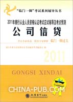 2011年银行从业人员资格认证考试应试辅导及考点预测 公司信贷